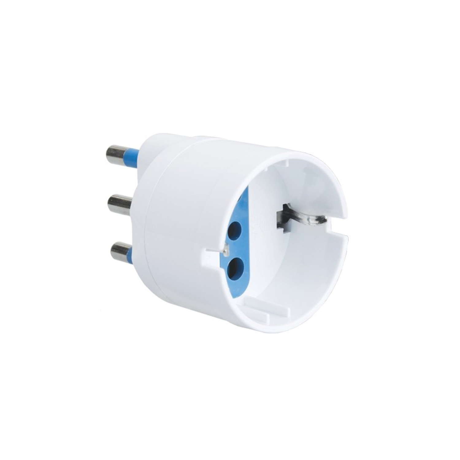 ADATTATORE SEMPLICE SCHUKO 16A 2P+T - presa 10A 2P+T - ELECTRALINE