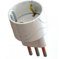 ADATTATORE SEMPLICE SCHUKO 10A ROSI 2P+T - prese 10 2P+T, Col. Nero - ROSI