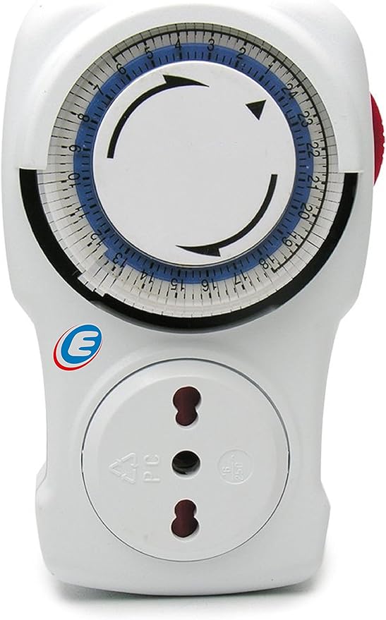 PROGRAMMATORE GIORNALIERO  Spina 16A 2P+T - Presa 10/16 A 2P+T