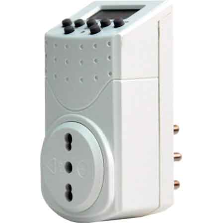 PROGRAMMATORE GIORNALIERO DIGITALE Spina 16A 2P+T - Presa 10/16A 2P+T