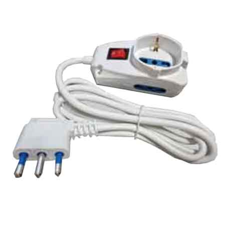 MULTIPRESA CON INTERRUTTORE 3 VIE IDEAL STAR 1+2 posti - IDEAL STAR