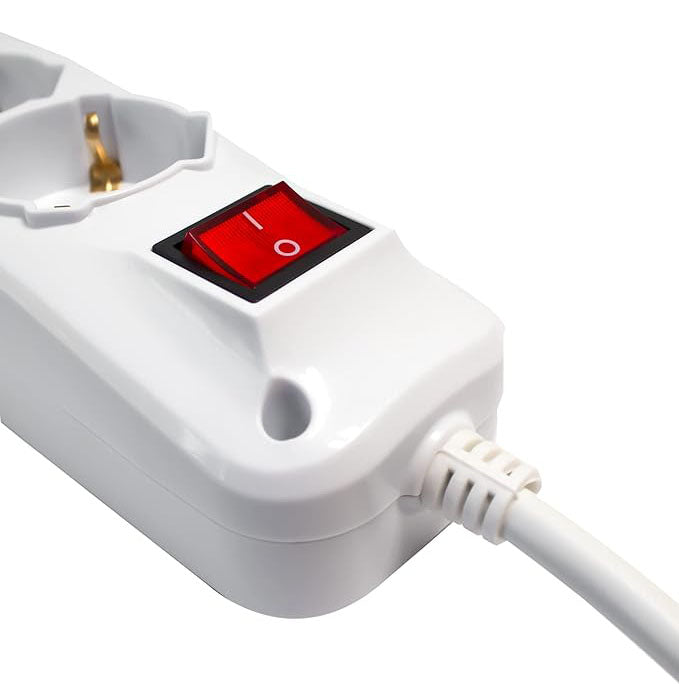 MULTIPRESA COMPATTA CON INTERRUTTORE IDEAL STAR 9 vie (3+6) - IDEAL STAR