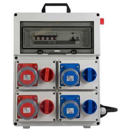 QUADRO DI DISTRIBUZIONE 220-380 C/PULSANTE DI EMERGENZA cm 33,5x13x43,5h