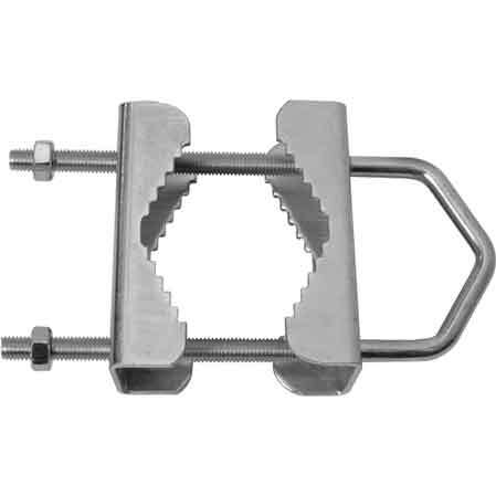 STAFFA FERMAPALI PER ANTENNE DOPPIO