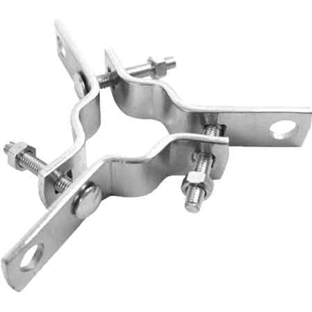 RALLA TRIS PER PALO ANTENNA 20x3 mm - Per pali Ø 25/50