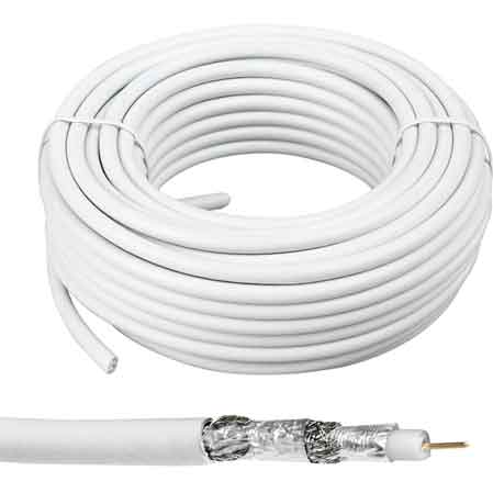 CAVO TV COASSIALE Ø 6,2 mm - 75 Ohm - 100 metrilineari