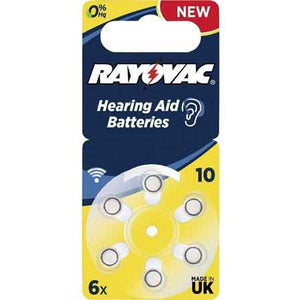 PILA PER ACUSTICA 'RAYOVAC 10' Blister 6 Pezzi - 10 confezioni
