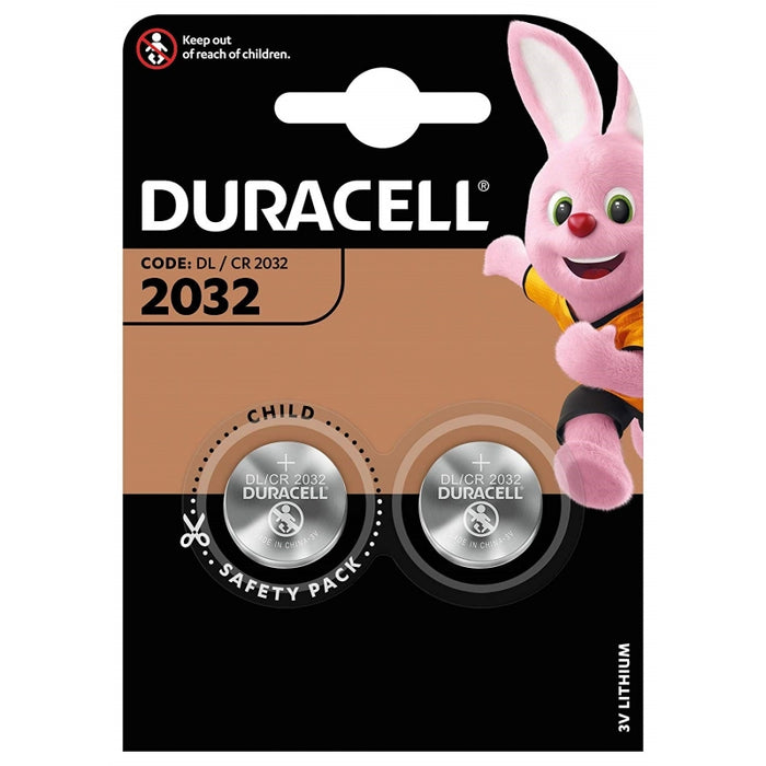 PILA A BOTTONE '2032' Blister 2 Pezzi - 10 pezzi- DURACELL