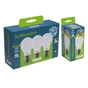 LAMPADA A LED MOD. 'GOCCIA' TUTTOVETRO BEGHELLI 8W - E27 - 1040Lm - 4000K - Confezione 3 pezzi - BEGHELLI
