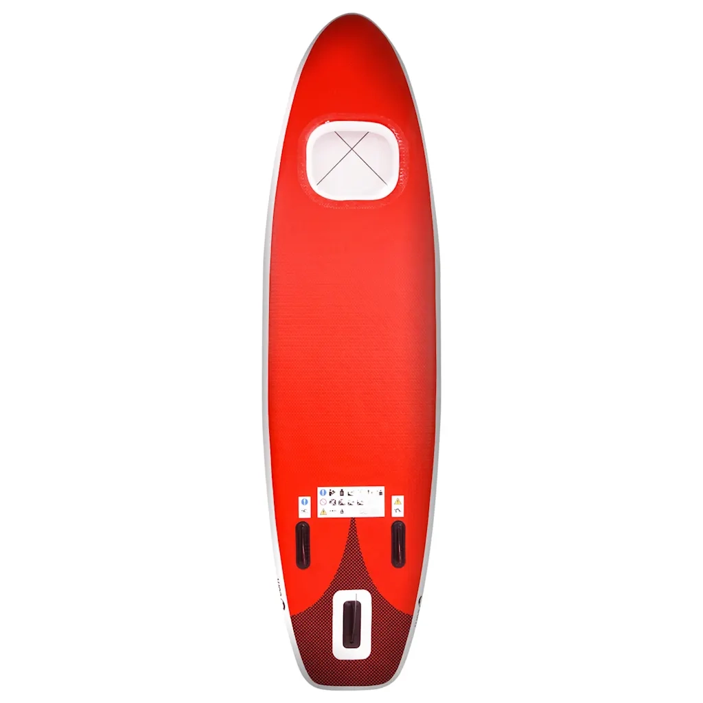 Set Tavola da SUP Gonfiabile Rosso 300x76x10 cm 93382