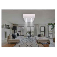 LAMPADARIO PREASSEMBLATO IN CARTONGESSO 6 Faretti, cm 39x87x10h