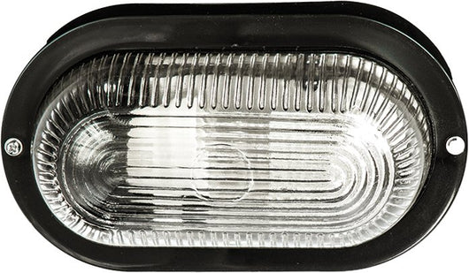 PLAFONIERA OVALE 'EFESTO' Colore Nero