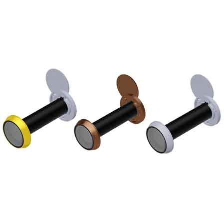 SPIONCINO 'DIAMANTE' SECUREMME Ø 16x80/120 mm - Col. Ottone lucido - SECUREMME