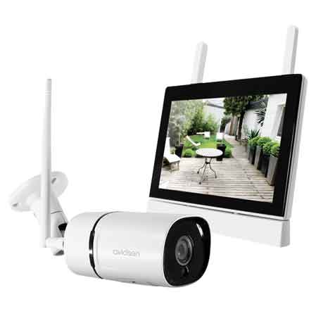 KIT VIDEOSORVEGLIANZA WIFI DIGITALE 4 Canali