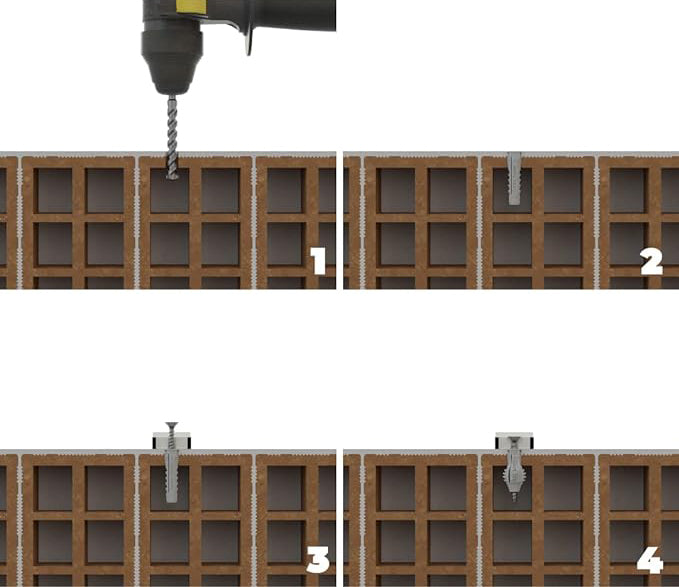 TASSELLO NCV IN BUSTA Ø  8x40 + vite 5,0x45 - conf. 10 pezzi - TECFI