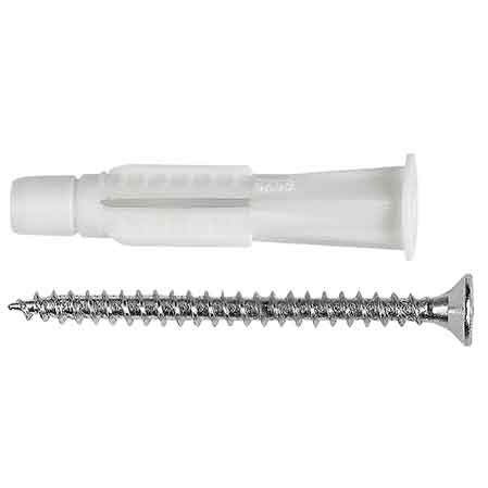 TASSELLO CON VITE 'BT02' Ø 6x38 mm - vite 4x50 mm - 200 pezzi- TECFI