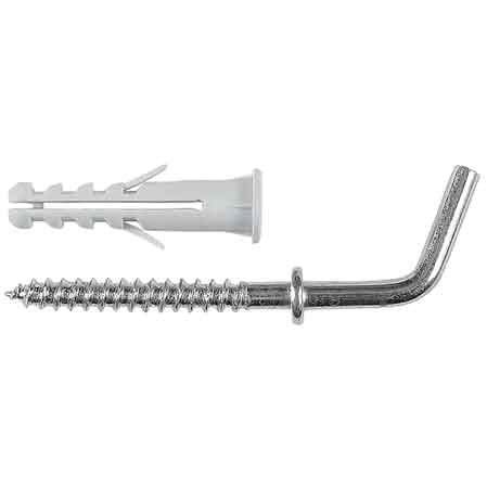 TASSELLO CON GANCIO CORTO NC Ø 6 - 4,5x35 mm - CONF. 10 PEZZI - TECFI