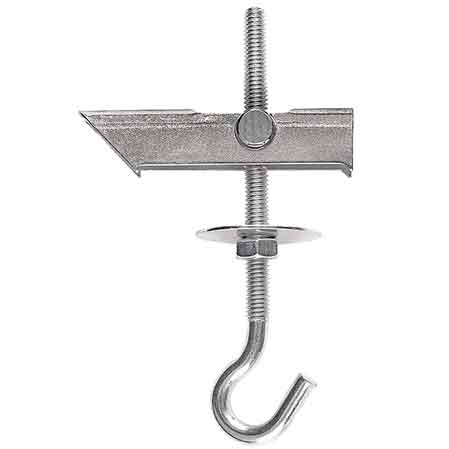 ANCORA A SOFFITTO A BASCULA CON OCCHIOLO APERTO 'BK01' Vite M6x75 mm - 50 pezzi- TECFI