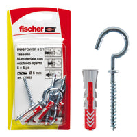 TASSELLO 'DUOPOWER' CON OCCHIOLO APERTO 6/1 - Ø 6x30 mm - 25 pezzi- FISCHER