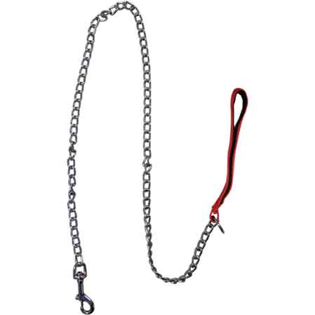 GUINZAGLIO PER CANI CON CATENA IDEAL STAR 25 mm x 120 cm - IDEAL STAR