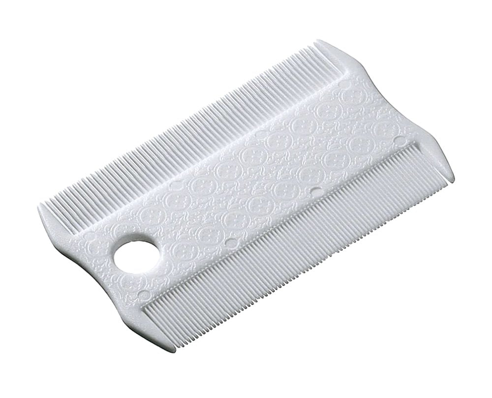 PETTINE ANTIPULCI DOPPIO PER CANI E GATTI cm 8,5x5,2x0,3h