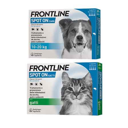 ANTIPARASSITARIO 'SPOT ON' FRONTLINE  cani 20/40 kg - 4 pipette - FRONTLINE