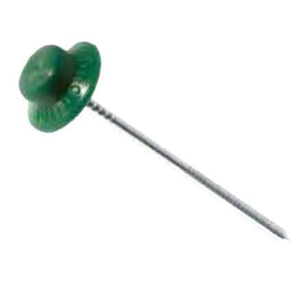 CHIODO CON RONDELLA PER FISSAGGIO LASTRE 2,8x60 mm, Col. Rosso - Conf. 50 pezzi - ONDULINE