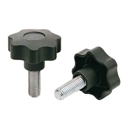 VOLANTINO CON PERNO FILETTATO Ø 30 mm - perno M. 8 - 50 pezzi