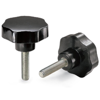 VOLANTINO CON PERNO FILETTATO Ø 30 mm - perno M. 8 - 50 pezzi