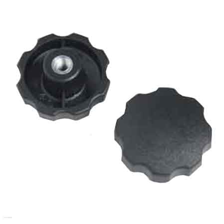 VOLANTINO CON BUSSOLA IN FERRO FILETTATA Ø mm 40 - M. 6 - 50 pezzi