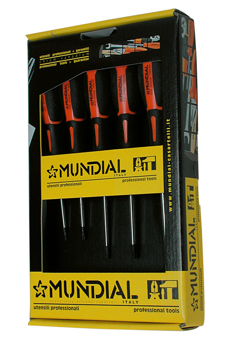 SERIE GIRAVITI TORX MUNDIAL 5 pezzi - MUNDIAL