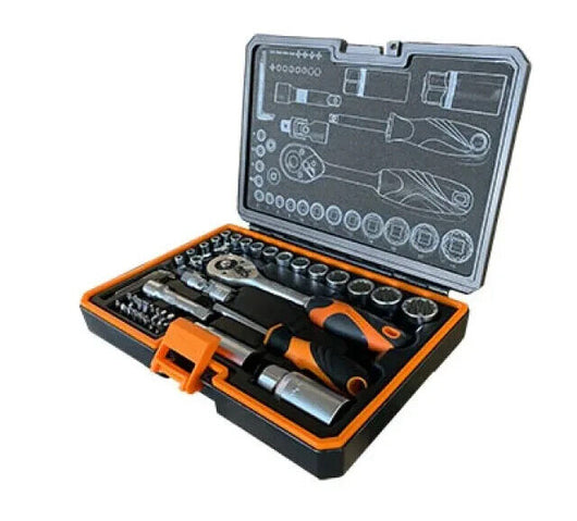 SET CHIAVI A BUSSOLA E INSERTI KENDO IN VALIGETTA 45 pezzi - KENDO