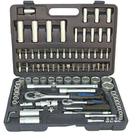 SERIE CHIAVI A BUSSOLA IN VALIGETTA 108 pezzi - 1/4-1/2