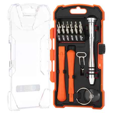 KIT RIPARAZIONE PER SMARTPHONE E PC 'PG17A' 17 pezzi - PG PROFESSIONAL