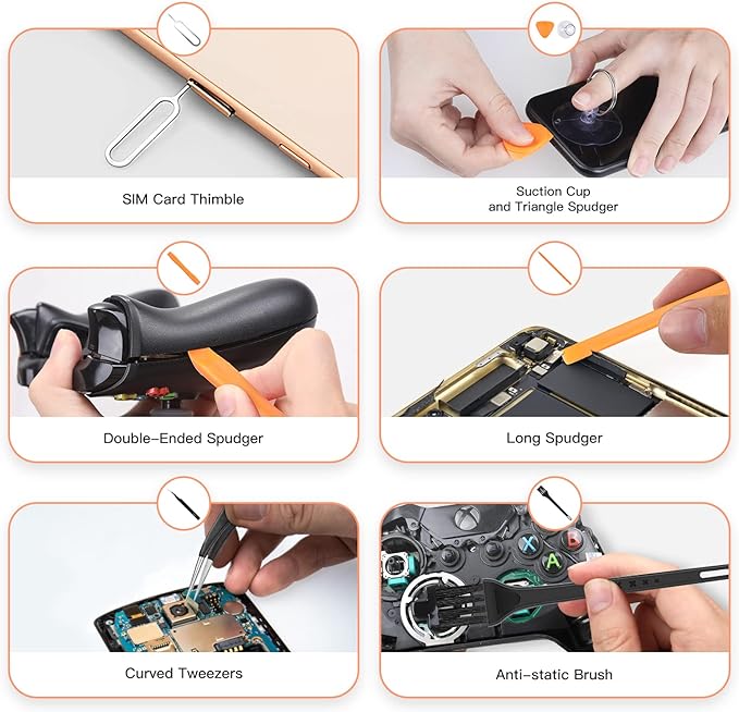 KIT RIPARAZIONE PER SMARTPHONE E PC 'PG17A' 17 pezzi - PG PROFESSIONAL