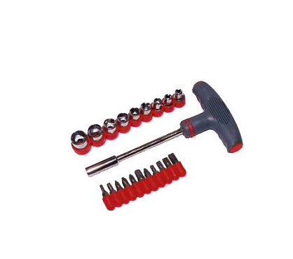 PORTA INSERTI E BUSSOLE A 'T' 22 pezzi