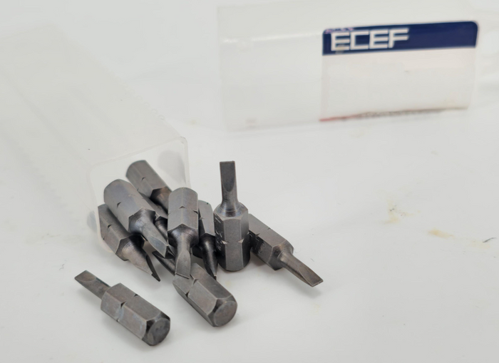 INSERTO PER VITI A TESTA CON INTAGLIO 1,2x6,5 mm - 10 pezzi- ECEF