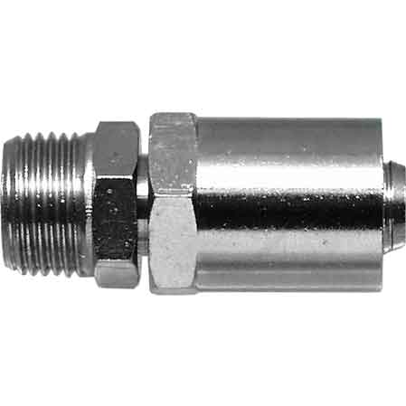 ATTACCO MASCHIO CON PORTAGOMMA Ø 6x14 mm - Fil. 1/4 - 10 pezzi- SPIRALFLEX
