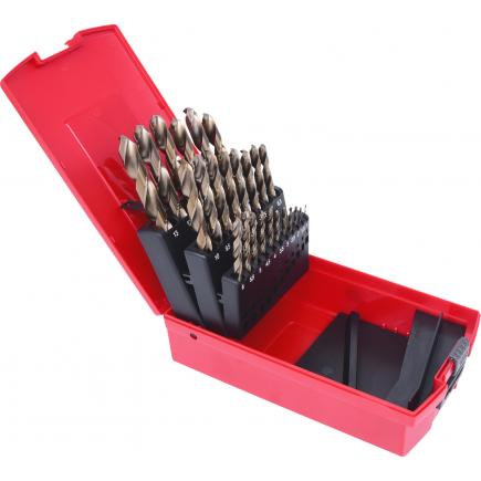 SERIE PUNTE 'HSS COBALTO 5%' IN ASTUCCIO 10 pezzi - 1÷10 mm - ECEF