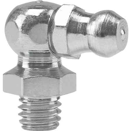 INGRASSATORE TIPO HYDRAULIK A 90  ° 'BLISTER' M6x1 - 10 pezzi- PRESSOL