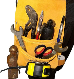 BORSA PER CARPENTIERE IDEAL STAR PLUS IN PELLE - - IDEAL STAR