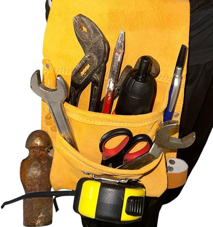 BORSA PER CARPENTIERE IDEAL STAR PLUS IN PELLE - - IDEAL STAR