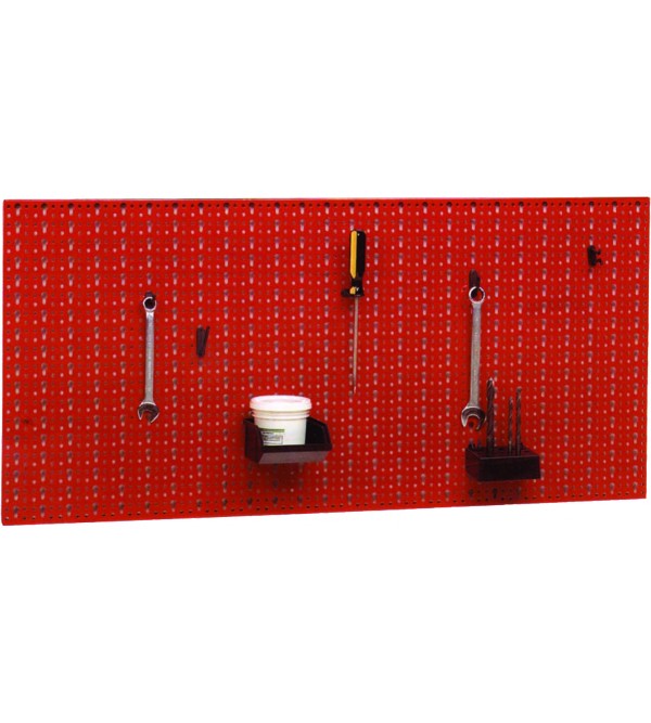 PANNELLO PORTAUTENSILI 100x50 cm - rosso