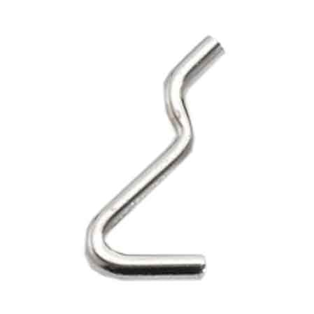 GANCIO PER PANNELLO FORATO TIPO 'N.1' 15x31 mm - 200 pezzi