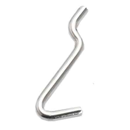 GANCIO PER PANNELLO FORATO TIPO 'N.2' 15x42 mm - 200 pezzi