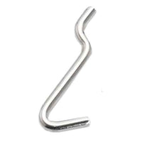 GANCIO PER PANNELLO FORATO TIPO 'N.2' 15x42 mm - 200 pezzi