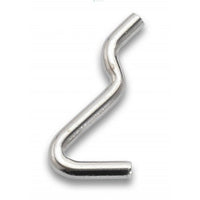 GANCIO PER PANNELLO FORATO TIPO 'N.2' 15x42 mm - 200 pezzi