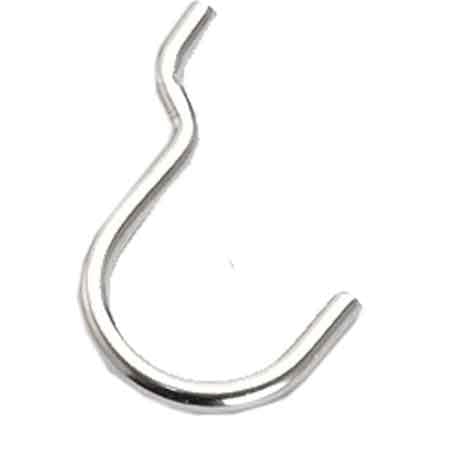 GANCIO PER PANNELLO FORATO TIPO 'N.3' 25x37 mm - 200 pezzi