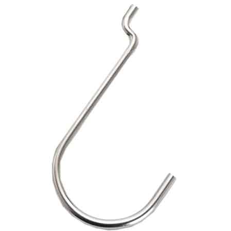 GANCIO PER PANNELLO FORATO TIPO 'N.5' 40x75 mm - 200 pezzi