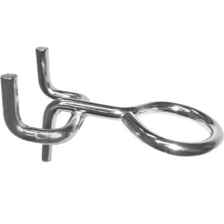 GANCIO PER PANNELLO FORATO TIPO 'OCCHIOLO'  - - 100 pezzi